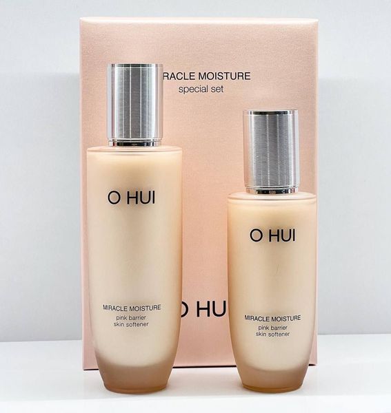 OHUI Miracle Moisture Skin Softener Set &mdash; Набор увлажняющих тонеров с церамидами, 150 мл + 100 мл