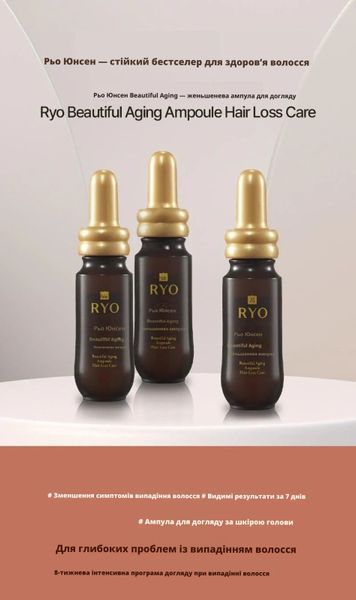 RYO Hwayun Saeng Concentrated Ginseng Hair Loss Care Ampoule Set